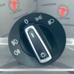 VW Golf Touran Tiguan διακόπτης φώτων μαύρο χρώμιο EWS-VW-100